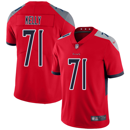 Tennessee Titans Limited Red Men Dennis Kelly Jersey NFL Football #71 Inverted Legend->tennessee titans->NFL Jersey